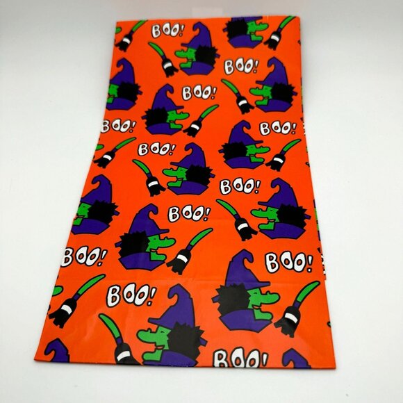 Vintage 1996 Jeanmarie Halloween Treat Bags Jack-O-Lantern Witch Bat Designs 8 - Picture 2 of 5